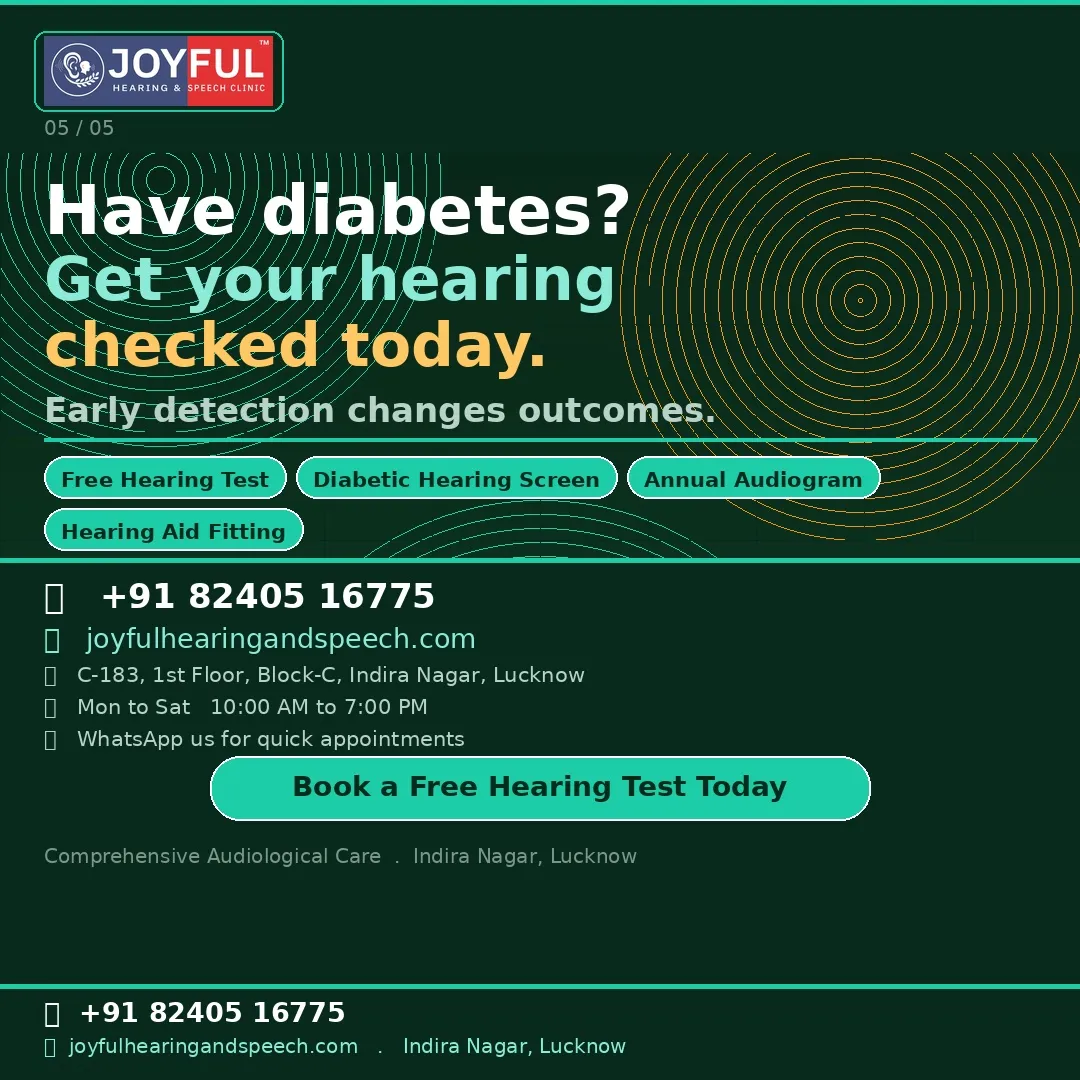 Joyful Hearing Clinic Diabetes Hearing Checkup