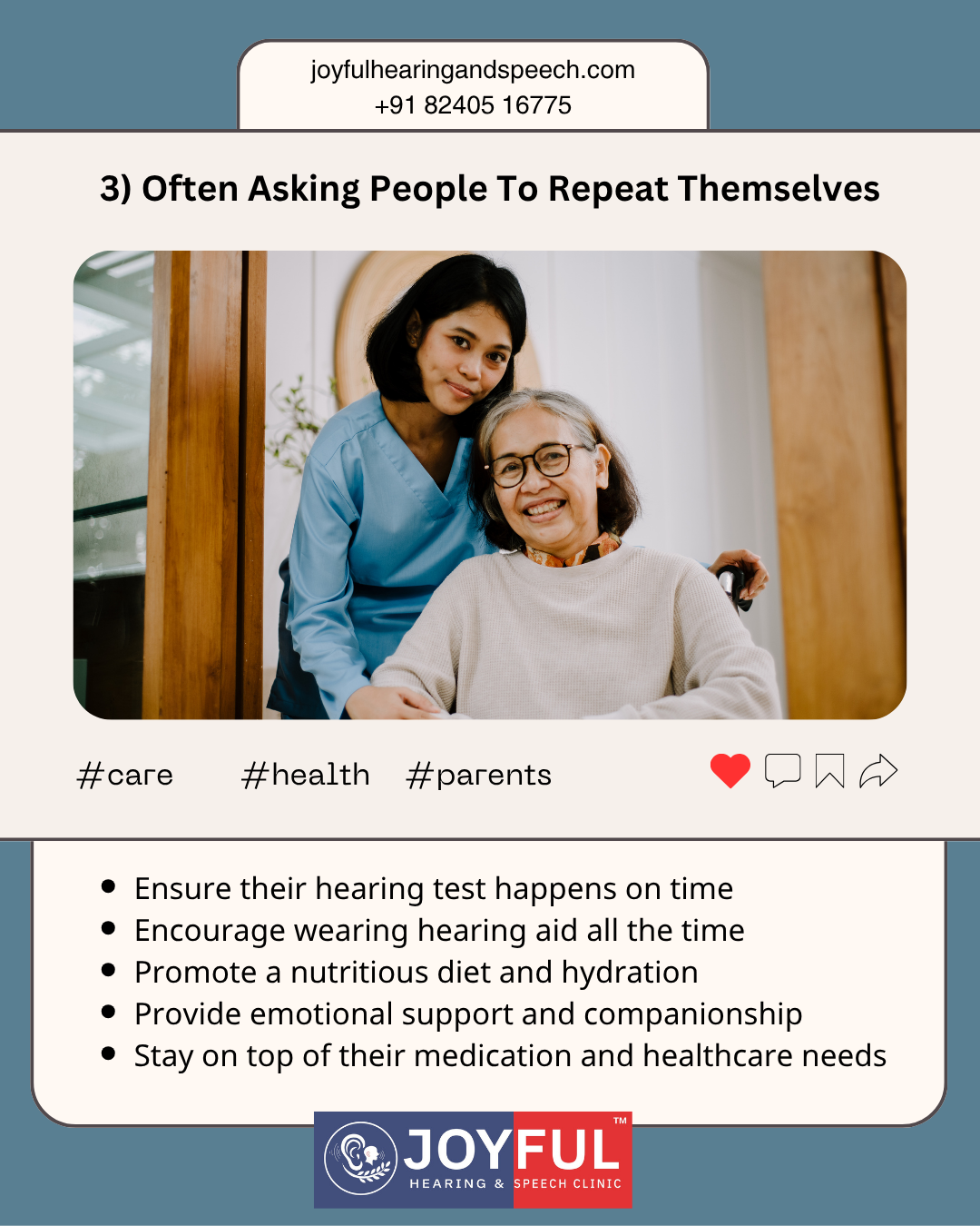 Frequently Asking People to Repeat Themselves