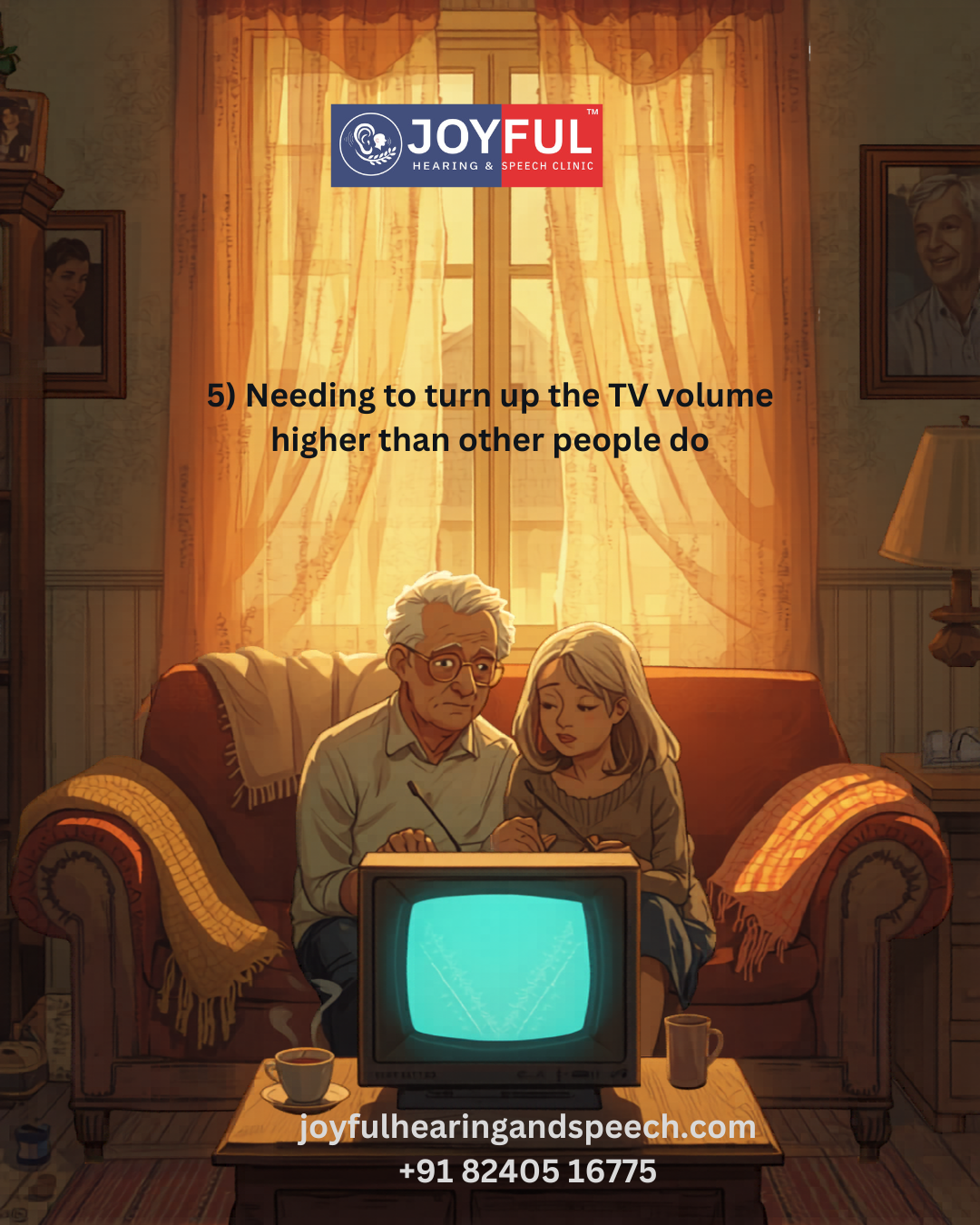 Turning Up the TV Volume Higher Than Others Prefer