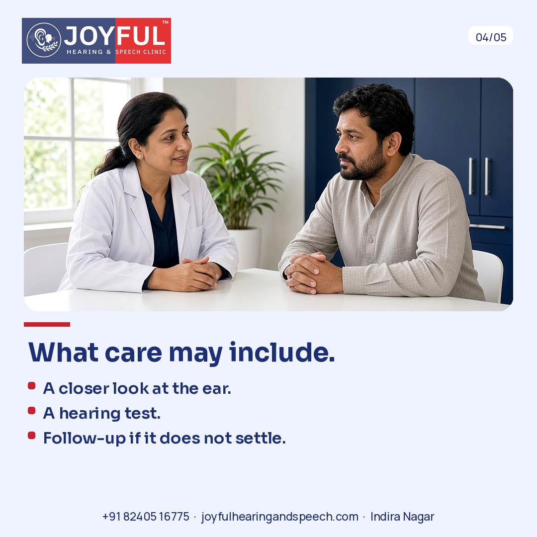 A clinician talks with a man at a table. What care may include, in plain words.